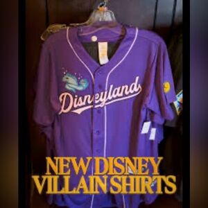 Disney parks Ursula/little mermaid baseball Jersey shirt size XL NWT  Disneyland